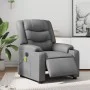 Sillón de masaje reclinable eléctrico cuero sintético gris de , Sillones - Ref: Foro24-3206550, Precio: 281,83 €, Descuento: %