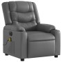 Sillón de masaje reclinable eléctrico cuero sintético gris de , Sillones - Ref: Foro24-3206550, Precio: 279,24 €, Descuento: %