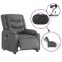 Sillón de masaje reclinable eléctrico cuero sintético gris de , Sillones - Ref: Foro24-3206550, Precio: 279,24 €, Descuento: %
