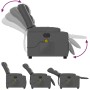 Sillón de masaje reclinable eléctrico cuero sintético gris de , Sillones - Ref: Foro24-3206550, Precio: 279,24 €, Descuento: %