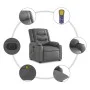 Elektrischer Liegemassagesessel Kunstleder grau von , Sessel - Ref: Foro24-3206550, Preis: 281,83 €, Rabatt: %