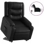 Sillón reclinable y elevable eléctrico cuero sintético negro de , Sillones - Ref: Foro24-3206559, Precio: 360,65 €, Descuento: %