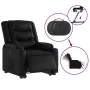 Sillón reclinable y elevable eléctrico cuero sintético negro de , Sillones - Ref: Foro24-3206559, Precio: 360,65 €, Descuento: %