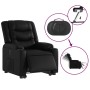 Sillón reclinable y elevable eléctrico cuero sintético negro de , Sillones - Ref: Foro24-3206559, Precio: 342,22 €, Descuento: %