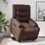 Sillón de masaje elevable eléctrico cuero sintético marrón de , Sillones - Ref: Foro24-3206565, Precio: 379,77 €, Descuento: %