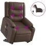 Sillón de masaje elevable eléctrico cuero sintético marrón de , Sillones - Ref: Foro24-3206565, Precio: 379,77 €, Descuento: %