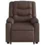 Sillón de masaje elevable eléctrico cuero sintético marrón de , Sillones - Ref: Foro24-3206565, Precio: 379,77 €, Descuento: %