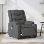 Sillón reclinable de masaje eléctrico tela gris oscuro de , Sillones - Ref: Foro24-3206571, Precio: 369,68 €, Descuento: %
