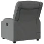Sillón reclinable de masaje eléctrico tela gris oscuro de , Sillones - Ref: Foro24-3206571, Precio: 369,68 €, Descuento: %