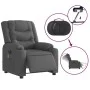 Sillón reclinable de masaje eléctrico tela gris oscuro de , Sillones - Ref: Foro24-3206571, Precio: 369,68 €, Descuento: %