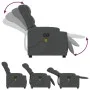 Sillón reclinable de masaje eléctrico tela gris oscuro de , Sillones - Ref: Foro24-3206571, Precio: 369,68 €, Descuento: %
