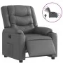 Gray synthetic leather electric recliner. by , Armchairs - Ref: Foro24-3206546, Price: 280,85 €, Discount: %