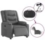Gray synthetic leather electric recliner. by , Armchairs - Ref: Foro24-3206546, Price: 280,85 €, Discount: %