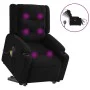 Sillón de masaje eléctrico reclinable elevable tela negro de , Sillones - Ref: Foro24-3206584, Precio: 402,02 €, Descuento: %