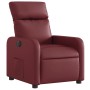 Sillón reclinable eléctrico de cuero sintético rojo tinto de , Sillones - Ref: Foro24-3206739, Precio: 252,31 €, Descuento: %