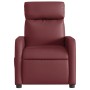 Sillón reclinable eléctrico de cuero sintético rojo tinto de , Sillones - Ref: Foro24-3206739, Precio: 252,31 €, Descuento: %