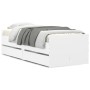 Estructura de cama con cajones blanco 75x190 cm de , Camas y somieres - Ref: Foro24-3207357, Precio: 160,22 €, Descuento: %
