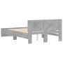 Estructura de cama con cabecero gris hormigón 120x200cm de , Camas y somieres - Ref: Foro24-3207493, Precio: 201,84 €, Descue...