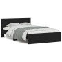 Estructura de cama con cabecero negro 120x200 cm de , Camas y somieres - Ref: Foro24-3207491, Precio: 211,51 €, Descuento: %