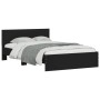 Estructura de cama con cabecero negro 120x200 cm de , Camas y somieres - Ref: Foro24-3207491, Precio: 211,51 €, Descuento: %