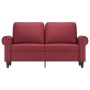 Sofá de 2 plazas de cuero sintético rojo vino 120 cm de , Sofás - Ref: Foro24-359502, Precio: 231,16 €, Descuento: %