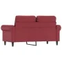 Sofá de 2 plazas de cuero sintético rojo vino 120 cm de , Sofás - Ref: Foro24-359502, Precio: 216,01 €, Descuento: %