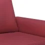 Sofá de 2 plazas de cuero sintético rojo vino 120 cm de , Sofás - Ref: Foro24-359502, Precio: 216,01 €, Descuento: %