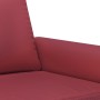 Sofá de 2 plazas de cuero sintético rojo vino 120 cm de , Sofás - Ref: Foro24-359502, Precio: 231,16 €, Descuento: %