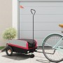 Remolque para bicicleta hierro negro y rojo 30 kg de , Remolques para bicicletas - Ref: Foro24-94055, Precio: 81,38 €, Descue...