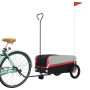 Remolque para bicicleta hierro negro y rojo 30 kg de , Remolques para bicicletas - Ref: Foro24-94055, Precio: 81,38 €, Descue...