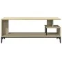 Mueble de TV madera de ingeniería y acero roble 102x40x41 cm de , Muebles TV - Ref: Foro24-842412, Precio: 49,73 €, Descuento: %