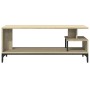 Mueble de TV madera de ingeniería y acero roble 102x40x41 cm de , Muebles TV - Ref: Foro24-842412, Precio: 49,97 €, Descuento: %