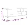 Mueble de TV madera de ingeniería y acero roble 102x40x41 cm de , Muebles TV - Ref: Foro24-842412, Precio: 49,73 €, Descuento: %