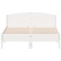 Estructura de cama con cabecero madera pino blanco 140x200 cm de , Camas y somieres - Ref: Foro24-842595, Precio: 136,54 €, D...
