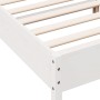 Estructura de cama con cabecero madera pino blanco 140x200 cm de , Camas y somieres - Ref: Foro24-842595, Precio: 136,54 €, D...