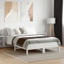 Estructura de cama con cabecero madera pino blanco 120x190 cm de , Camas y somieres - Ref: Foro24-842611, Precio: 126,34 €, D...