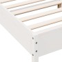 Estructura de cama con cabecero madera pino blanco 120x190 cm de , Camas y somieres - Ref: Foro24-842611, Precio: 126,34 €, D...