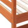 Cama alta con escritorio madera maciza pino marrón 75x190 cm de , Camas y somieres - Ref: Foro24-842865, Precio: 204,25 €, De...