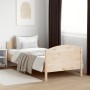 Estructura de cama con cabecero madera maciza pino 75x190 cm de , Camas y somieres - Ref: Foro24-842574, Precio: 84,87 €, Des...