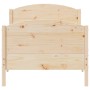 Estructura de cama con cabecero madera maciza pino 75x190 cm de , Camas y somieres - Ref: Foro24-842574, Precio: 84,87 €, Des...