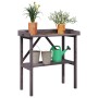 Mesa para plantas con estante madera abeto gris 78x38x82,5 cm de , Soportes para macetas - Ref: Foro24-156351, Precio: 51,18 ...