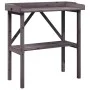 Mesa para plantas con estante madera abeto gris 78x38x82,5 cm de , Soportes para macetas - Ref: Foro24-156351, Precio: 47,95 ...