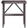 Mesa para plantas con estante madera abeto gris 78x38x82,5 cm de , Soportes para macetas - Ref: Foro24-156351, Precio: 51,18 ...
