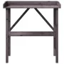Mesa para plantas con estante madera abeto gris 78x38x82,5 cm de , Soportes para macetas - Ref: Foro24-156351, Precio: 47,95 ...