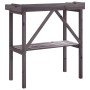 Mesa para plantas con estante madera abeto gris 78x38x82,5 cm de , Soportes para macetas - Ref: Foro24-156351, Precio: 51,18 ...