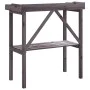 Mesa para plantas con estante madera abeto gris 78x38x82,5 cm de , Soportes para macetas - Ref: Foro24-156351, Precio: 47,95 ...