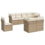 Juego de sofás de jardín con cojines beige 8 pzas ratán PE de , Conjuntos de jardín - Ref: Foro24-3217928, Precio: 563,98 €, ...