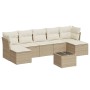 Juego de sofás de jardín con cojines beige 8 pzas ratán PE de , Conjuntos de jardín - Ref: Foro24-3218038, Precio: 469,92 €, ...