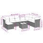 Set de sofás de jardín 9 pzas con cojines ratán sintético beige de , Conjuntos de jardín - Ref: Foro24-3218059, Precio: 501,4...