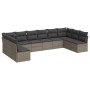 Set de sofás de jardín 10 pzas con cojines ratán sintético gris de , Conjuntos de jardín - Ref: Foro24-3218090, Precio: 550,7...